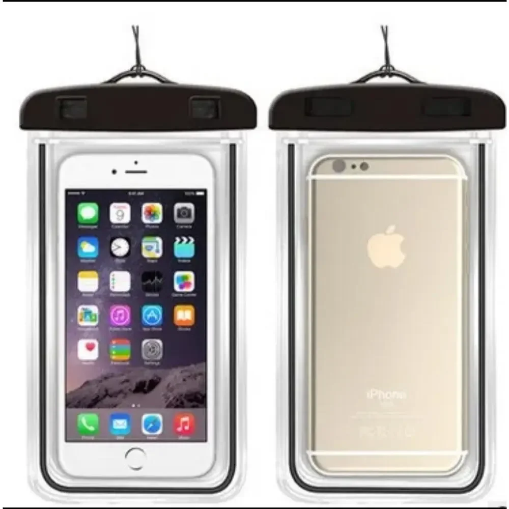 Mobile Phone Dry Bag Pouch ~ 2 Pack Transparent Floating Waterproof Touch Screen
